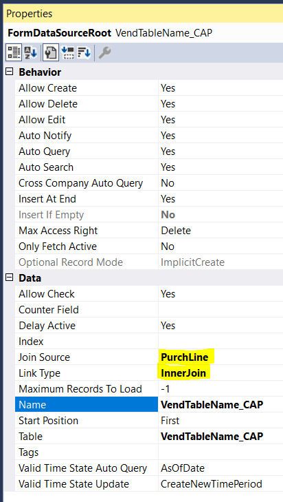 Add the View as a Form Data Source