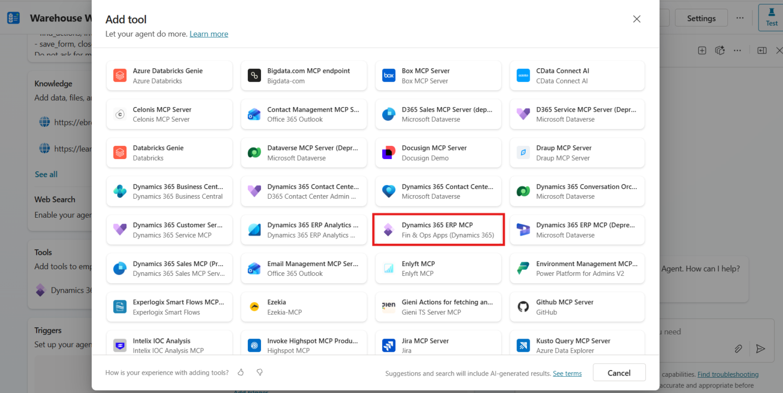 How to Easily Build an AI Agent using D365 ERP MCP - ebregu